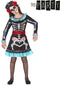 Dia de los Muertos kleurrijk skelet kostuum voor meisjes - Verkleedkleding