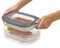 Sunware - Sigma home vleeswarendoos transparant grijs - 26,5 x 17,2 x 10,5 cm