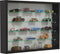 Vitrinekast - staande hangende wandvitrine - glasplanken 50 cm breed x 4.5 cm diep - schuifdeuren
