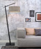 GOOD&MOJO Vloerlamp Andes - Zwart/Naturel - 72x47x176cm - Scandinavisch,Bohemian - Staande lampen voor Woonkamer - Slaapkamer