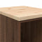 vidaXL - Garagekast - 40x51x85 - cm - massief - grenenhout - bruin - eikenkleurig