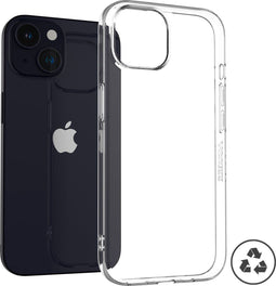 Accezz iPhone 15 - 100% Recycled Clear Backcover - Schokabsorberend - Transparant