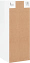 vidaXL - Hangkast - 34,5x34x90 - cm - hoogglans - wit