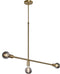 Atmooz - Hanglamp Dots S - E27 - Industrieel - Woonkamer / Slaapkamer / Eetkamer - Plafondlamp - Kleur : Goud Brons - Metaal - Hoogte : 95cm