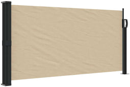 vidaXL - Windscherm - uittrekbaar - 100x300 - cm - beige