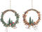 Kerstversiering DKD Home Decor LED Licht Boomstructuur (2 Stuks) (30 x 2 x 30 cm)