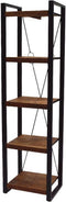 D - Livingfurn - Boekenkast Strong - 200cm - Mangohout en Gecoat Staal