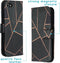 iMoshion Hoesje Geschikt voor iPhone 7 / 8 / SE (2020) / SE (2022) Hoesje Met Pasjeshouder - iMoshion Design Softcase Bookcase - Goud / Zwart / Black Graphic