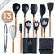 VAIVE Kookgerei set 13-delig met Houder - Keukengerei Set - Garde - Spatel Silicone