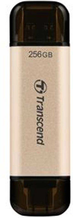 Transcend JetFlash 930C - USB-stick 256GB - USB-A 3.2 Gen 1 en USB-C - Goud