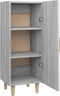 vidaXL - Dressoir - 34,5x34x90 - cm - bewerkt - hout - grijs - sonoma - eikenkleurig