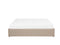 DINAN - Tweepersoonsbed - Beige - 160 x 200 cm - Polyester