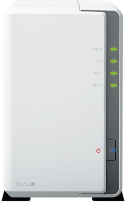Synology DiskStation DS223j - NAS - 8TB met 2x WD Red 4TB HDD - Rood
