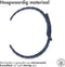imoshion Magnetisch lederen bandje - Universeel 22 mm aansluiting - Blauw