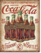 Coca-Cola Wandbord '5 Bottles' - Metaal - 30 x 40 cm