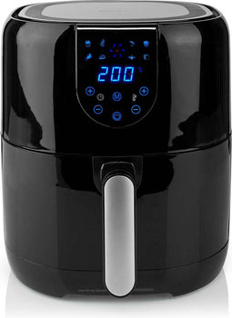 Nedis Heteluchtfriteuse - 4 l - Tijdschakelaar: 60 min - Aantal vooraf ingestelde programma's: 8 - Digitaal - Zwart