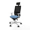 Bureaustoel met hoofdsteun Piqueras y Crespo 4B026N1 Hemelsblauw
