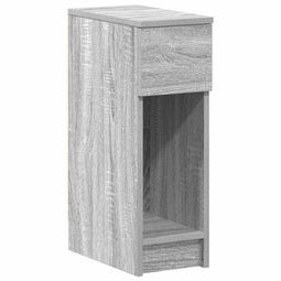vidaXL - Nachtkastje - met - lade - 20x36x60 - cm - grijs - sonoma - eikenkleurig
