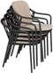 Taste by 4 Seasons Manitoba stapelbare tuinstoel - antraciet