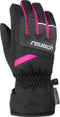 Reusch Bennet R-TEX® XT - Junior Wintersporthandschoenen - Waterdicht 10000 mm - Zwart/Roze