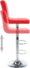 vidaXL - Barstoelen - 2 - st - kunstleer - rood