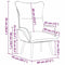 vidaXL Fauteuil - Kunstleer - 69 x 74 x 93 cm - Wit
