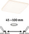 Paulmann Veluna - paneel - frameloos - VariFit - IP44 - Plafonniere - 3000K - 125x125mm