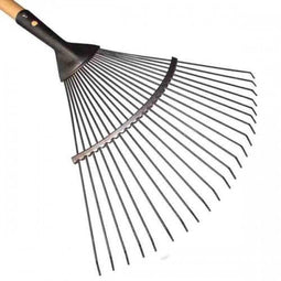 Bladhark verenstaal met steel 150cm - de Wit