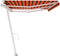vidaXL - Luifel - vrijstaand - automatisch - 600x300 - cm - oranje - en - bruin