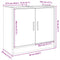 vidaXL - Wastafelkast - 63x29x55 - cm - bewerkt - hout - betongrijs