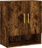 vidaXL - Wandkast - 60x31x70 - cm - bewerkt - hout - gerookt - eikenkleurig