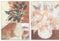 Schilderij DKD Home Decor 52 x 2,7 x 72 cm Planten Scandinavisch (2 Stuks)