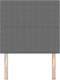 vidaXL - Hoofdbord - Simpel - Ontwerp - Lichtgrijs - 80 - cm - Korduroy - Stof