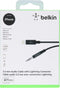 Belkin - 3,5mm-audiokabel met Lightning-connector - MFi-gecertificeerd - Zwart