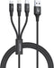 Unitek C14049BK - Kabel - USB-C naar Micro-USB/Lightning - Zwart