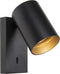 Wall light Nuo | black - gold inside