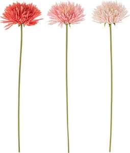 J-Line Chrysant Plastiek Roze Mix Assortiment Van 3