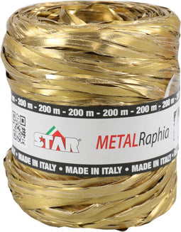 Raffia - 15mm - 200m - goud