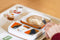 Theomatik multifunctioneel bord - Eten hulpmiddel - Anti-slip vakjes - Rood/wit