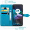iMoshion Hoesje Geschikt voor Motorola Edge 30 Hoesje Met Pasjeshouder - iMoshion Mandala Bookcase - Turquoise