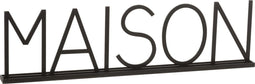 J-Line decoratie Maison - metaal - zwart