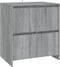 vidaXL - Dressoir - 70x41x75 - cm - bewerkt - hout - grijs - sonoma - eikenkleurig
