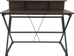 Bureau tafel computer laptop Stoer - industrieel vintage stijl - 110 cm breed - bruin