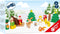 Small Foot - Houten Dieren Kerstmis in het Bos Speelset, 17dlg.
