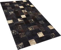 BANDIRMA - Vloerkleed - Bruin - 80 x 150 cm - Koeienhuid leer