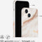 Selencia iPhone 14 - Backcover - 100% gerecycled - Wit Marmer