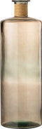 J-Line vaas Safari Breed - glas - lichtbruin - small - 75 cm hoog