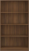 vidaXL - Boekenkast - met - 4 - schappen - 80x24x142 - cm - hout - bruin - eikenkleur