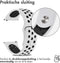 imoshion Siliconen sport bandje - Universeel 22 mm aansluiting - Wit / Zwart