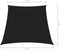 vidaXL - Zonnescherm - trapezium - 4/5x4 - m - oxford - stof - zwart